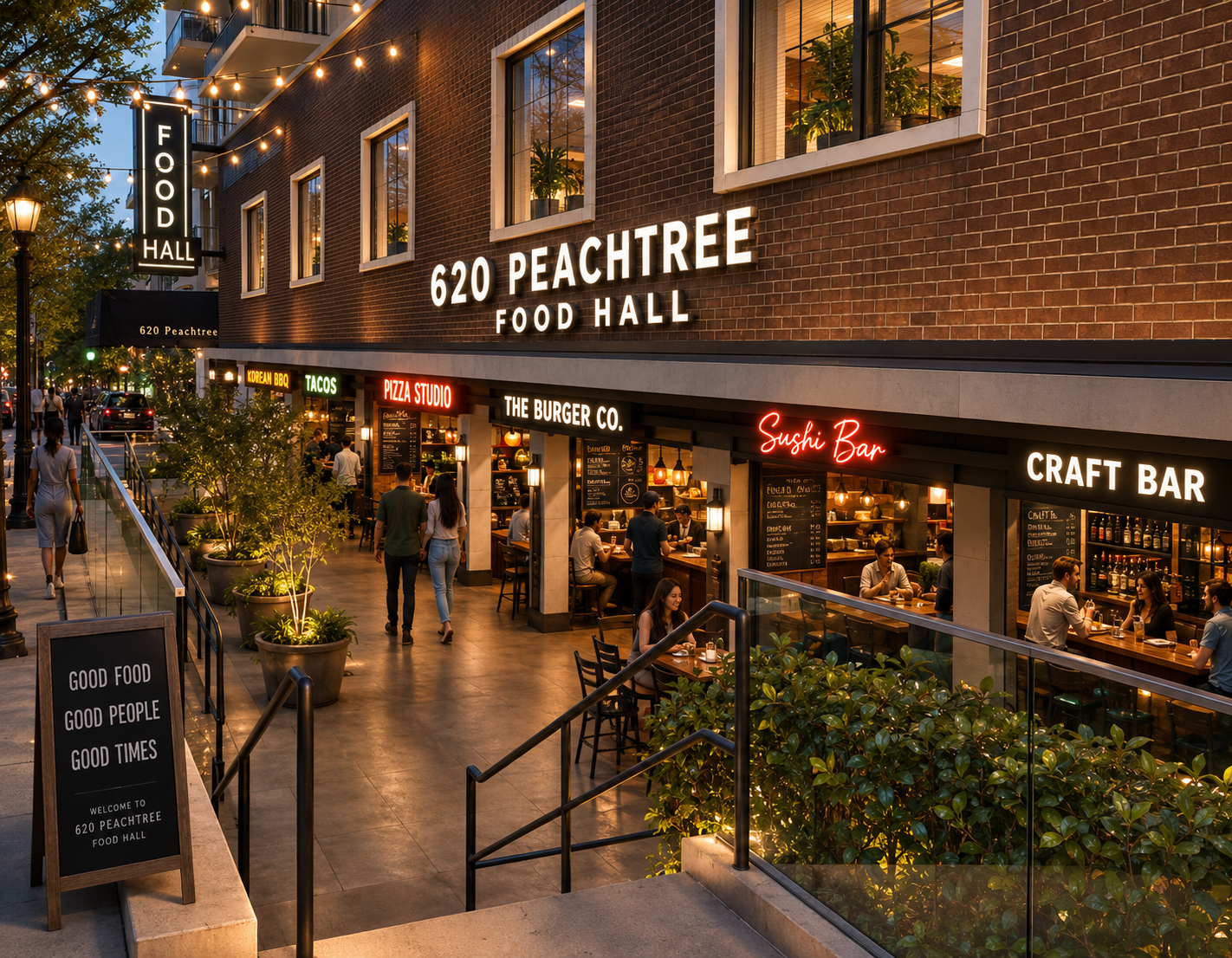 The LOF Midtown food hall in Atlanta, GA — launching on Tabski