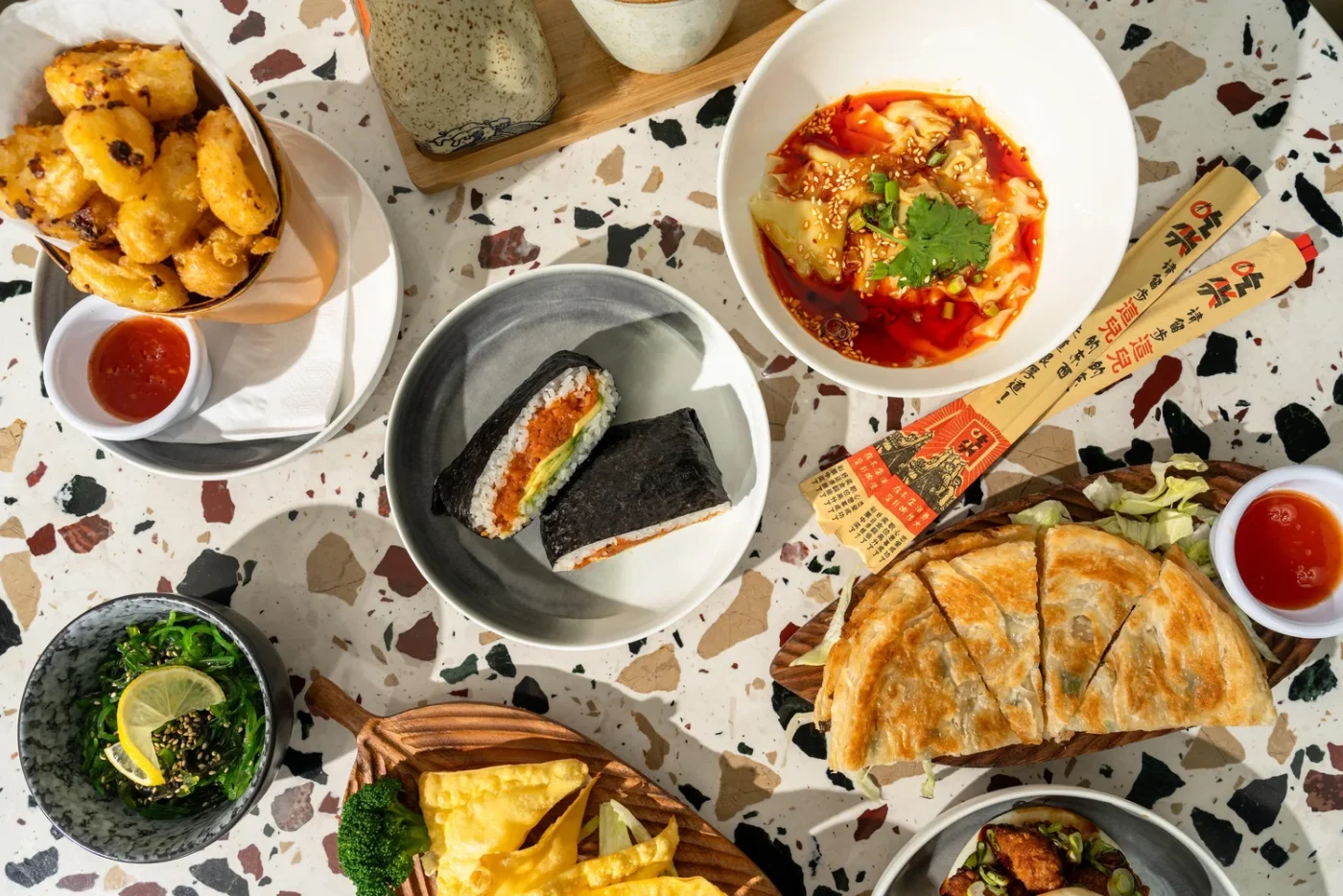 Sushi rolls, bao buns and small plates from Neko Panchi at UPSIDE on Moore